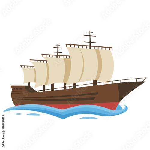 ship on the sea