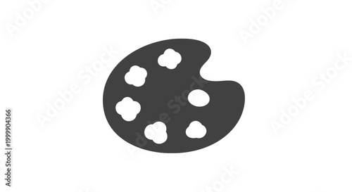 Artist Painter Palette with Paint.