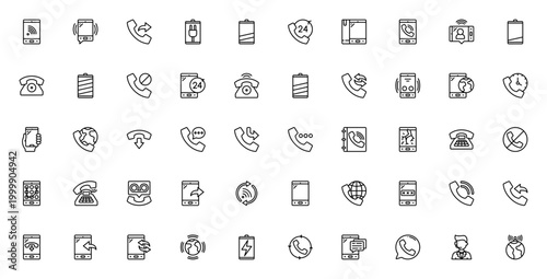 Fotografie Phones icon set