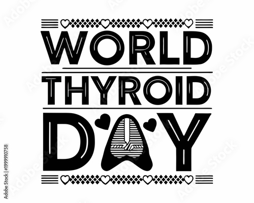 WORLD THYROID DAY vector illustration isolated on white background