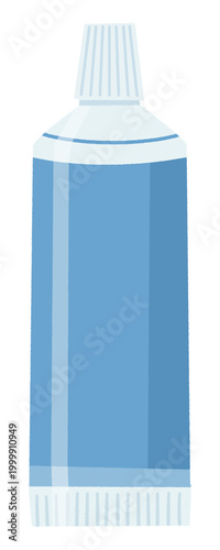 blue toothpaste tube