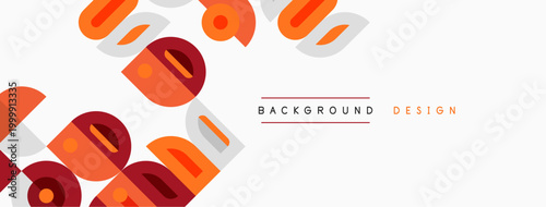 Abstract geometric shapes, orange, brown hues. Minimalist design with text overlay background, design. Clean aesthetic, modern style.