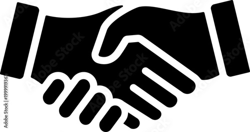 Handshake icon vector symbol of agreement partnership trust business deal greeting collaboration communication professional support unity concept collection group.