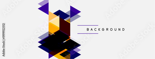 Abstract geometric shapes, vibrant colors, modern design. Minimalist composition with text label background. Clean aesthetic, simple presentation.