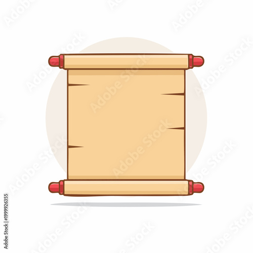 Vintage Scroll with Red Caps