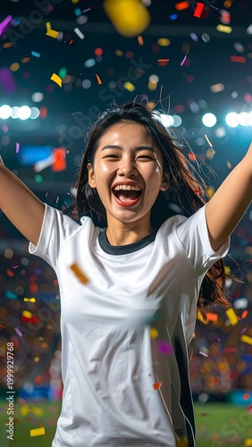 Football Player Celebrating Goal