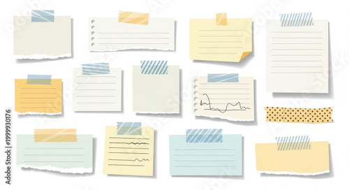 Colorful File Folders Isolated.