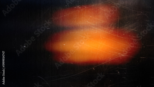 Abstract Rainbow Light Leak on Dark Grunge Background with Vintage Film Texture