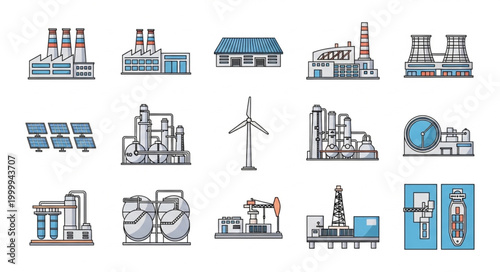 Collection of Industrial Buildings and Energy Production Facilities.