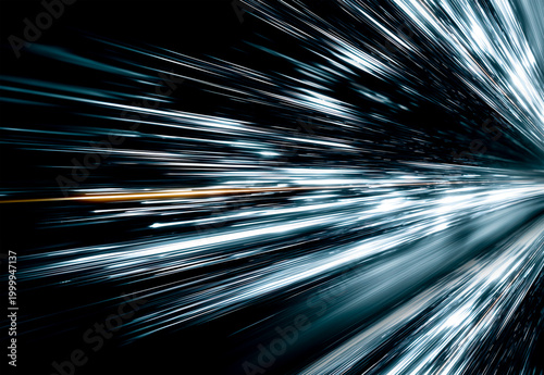 Fast diagonal motion light streaks moving from left to right. Hyper Speed Light Streaks. Gold light flash spotlight backdrop with sunlight shine.