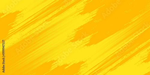 Retro comic yellow background raster gradient halftone spots speech