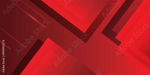 Abstract red geometric background with diagonal lines and modern layered shapes. Modern creative trendy in vector EPS 10