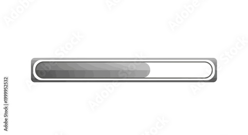 Loading progress bar graphic with white background