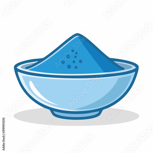 Blue Powder in a Bowl