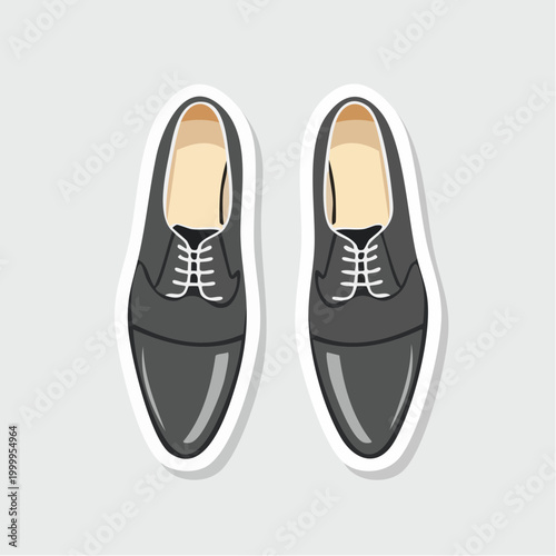 Pair of Black Oxford Shoes