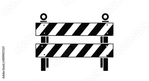 barrier gate with black and white stripes