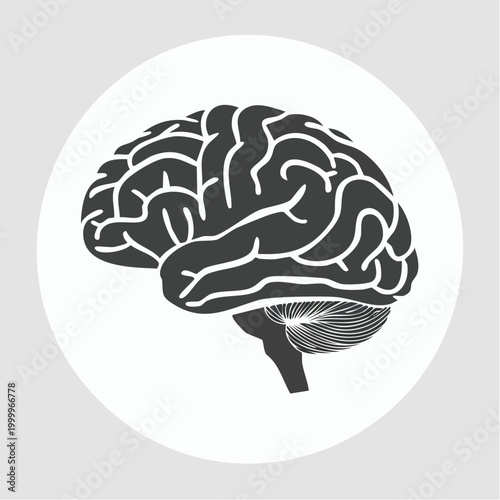 Stylized Brain Icon