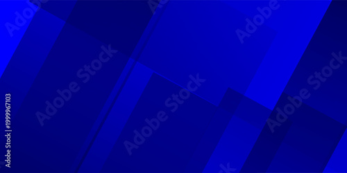 Blue diagonal geometric overlay layer background with lines pattern. Abstract Diagonal rectangle shape graphic elements. Modern banner backdrop template design with space for text. Vector illustration