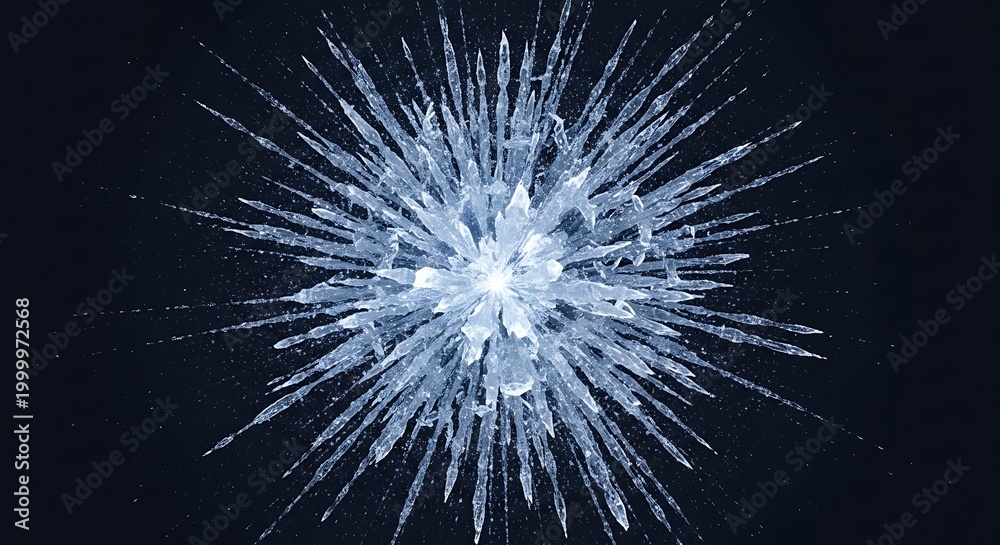 Fototapeta premium A stunning explosion of light occurs in a dark environment with vibrant streaks emanating outward.