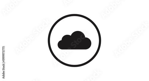 Cloud icon in a circle.