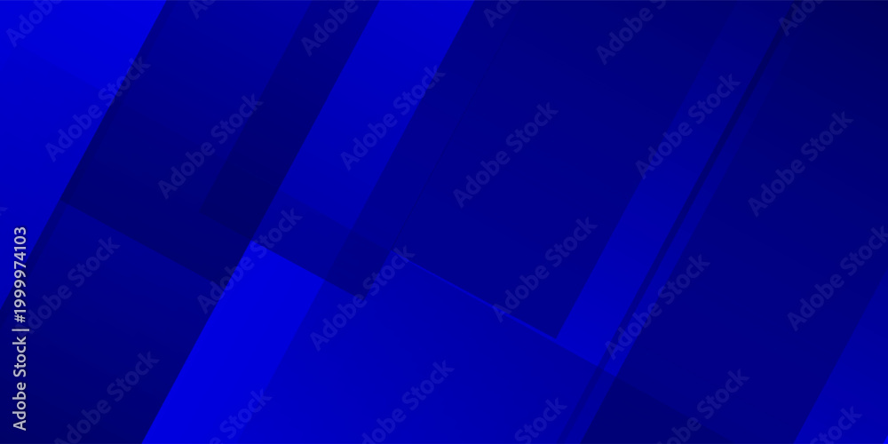Obraz premium Blue diagonal geometric overlay layer background with lines pattern. Abstract Diagonal rectangle shape graphic elements. Modern banner backdrop template design with space for text. Vector illustration