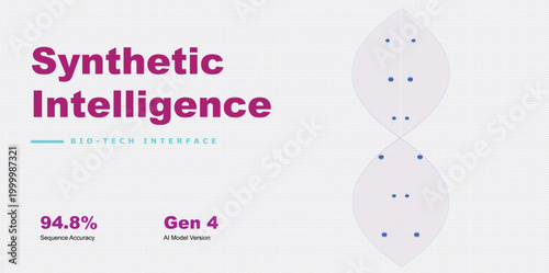 Synthetic intelligence biotech interface with ai model version stats