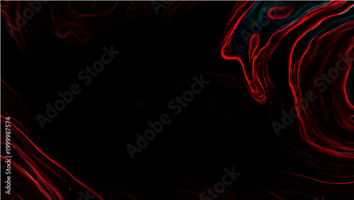 Vector Ethereal design features crimson veins swirl through vast abyssal void, creating mesmerizing visual symphony of contrasts.