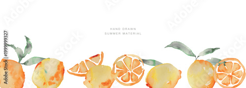 水彩画。水彩タッチのレモンイラスト。レモンの水彩ベクターイラストセット。Watercolor painting. Watercolor-style lemon illustration. Set of watercolor vector illustrations of lemons.