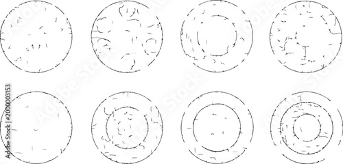 Collection of brain anatomical diagrams vector illustration isolated on white Vector