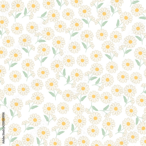 coquette seamless pastel flowers pattern. Delicate petals and vibrant blossoms create an artistic and vintage botanical illustration. Perfect for wallpaper, fabric, wrapping paper and more.