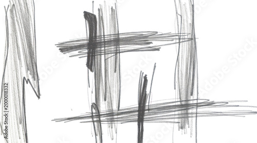 Abstract Art with Textured White and Gray Brushstrokes Creating a Modern Visual Effect