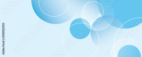 Abstract geometric background gradient soft light blue bokeh for Graphic technology