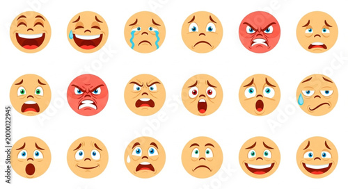 Emotions Emojis Facial Expressions.