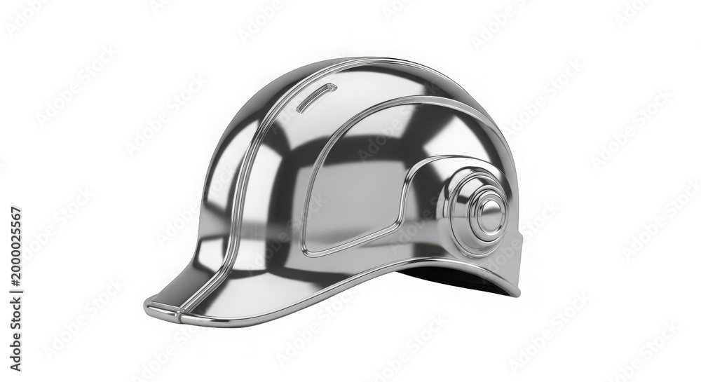 Obraz premium Black and white vector icon of a protective construction hard hat safety helmet for site workers and engineers