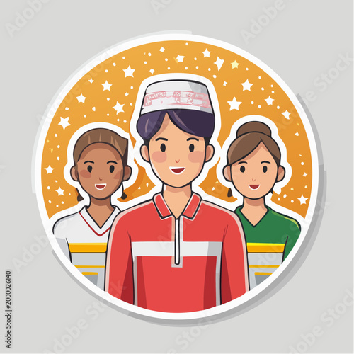 Diverse Group of People Smiling