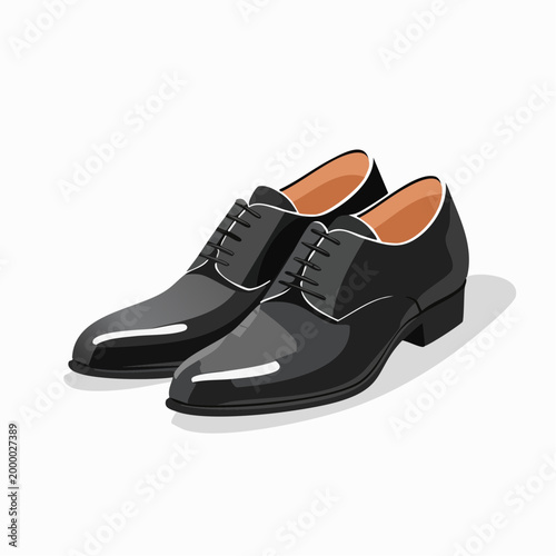 Classic Black Leather Oxford Shoes