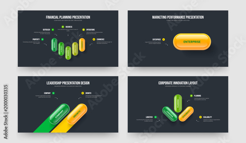 Professional Overview Five One Two Three Option Infographic Slideshow Layout Vector Illustration Collection. Service Forecast 5 1 2 3 Step Diagram Frame Template Set.