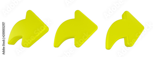 share arrow icon 3d rendering