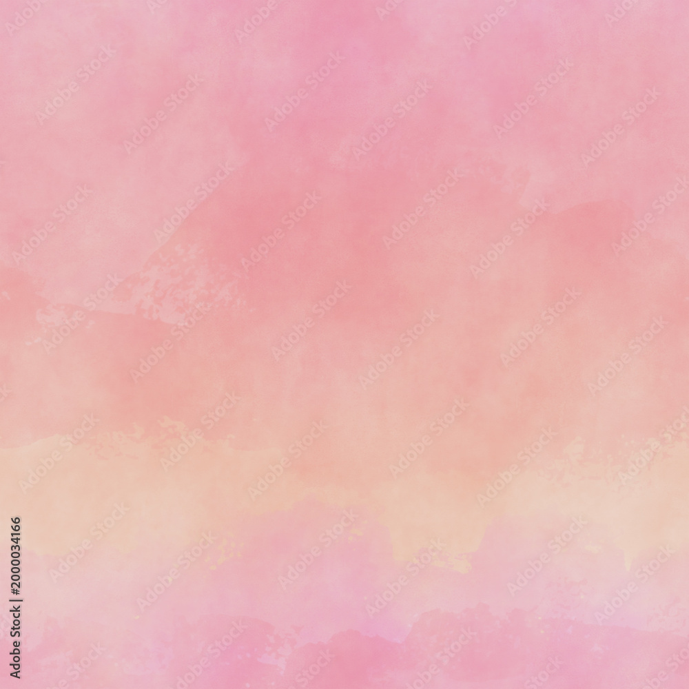 Fototapeta premium Pink and Peach Seamless Repeating Watercolor Gradient Background