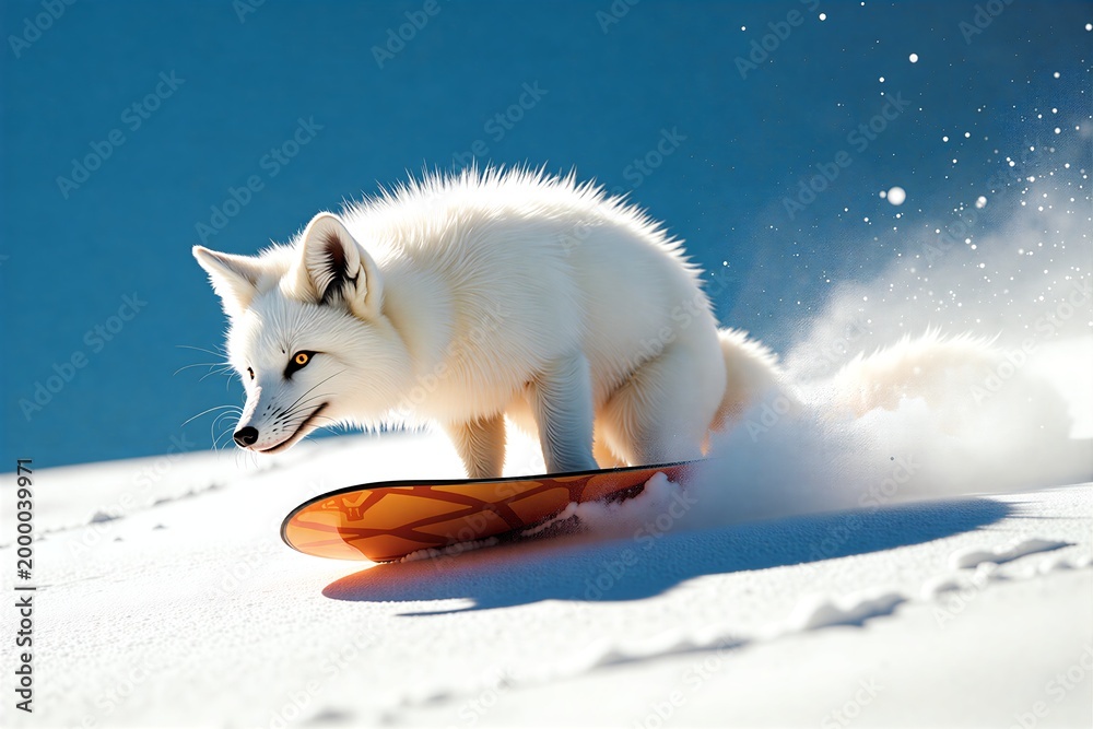 Fototapeta premium Wild Fox in Snow