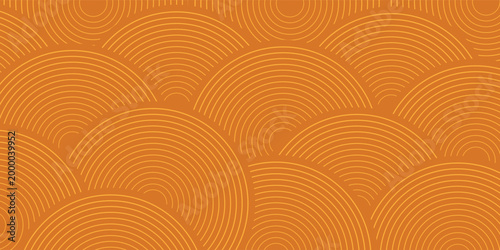 abstract background round wave orange precision drink banner