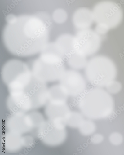  abstract bokeh lights on transparent background with gray gradient