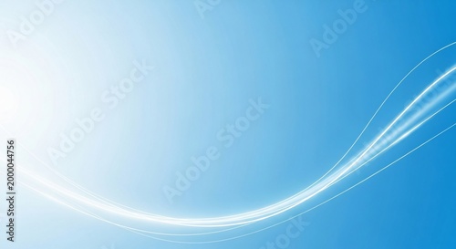 Abstract blue gradient background with smooth flowing light wave lines modern clean design aesthetic