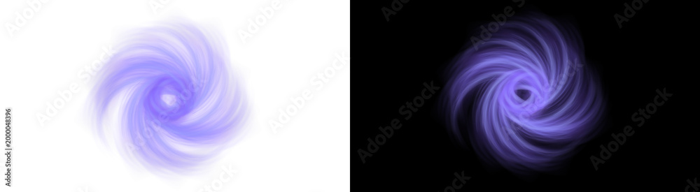 Obraz premium PNG image of&nbsp;Swirling purple energy vortex abstract graphic on transparent background