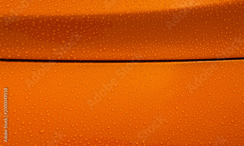 Tableau sur toile Carrosserie de voiture après traitement hydrophobe