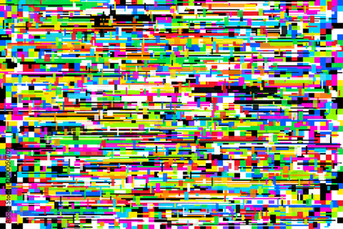 Digital glitch pixel distortion background