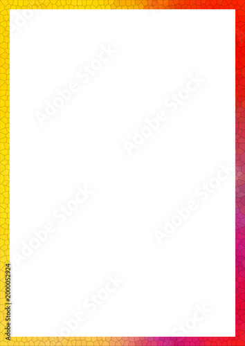 Abstract Gradient Frame Border, Colorful Textured Rectangle Design Element