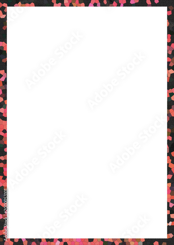 Abstract Gradient Frame Border, Colorful Textured Rectangle Design Element