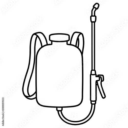 Backpack sprayer for gardening and agriculture