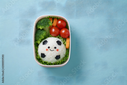 デコ弁 キャラ弁 スポーツ サッカー 少年向けかわいいお弁当